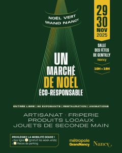 Noël Vert 2025 : le marché de Noël éco-responsable du Grand Nancy